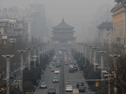 雾锁中国 各地再爆发大面积重度天雾霾